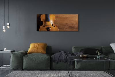 Obrazy na plátně Housle na dřevo