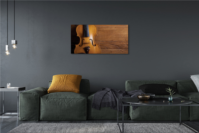 Obrazy na plátně Housle na dřevo