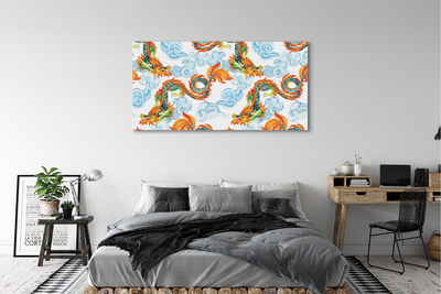 Obrazy na plátně Japonské barevné draky
