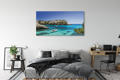 Obrazy na plátně Španělsko Cliffs mořské pobřeží