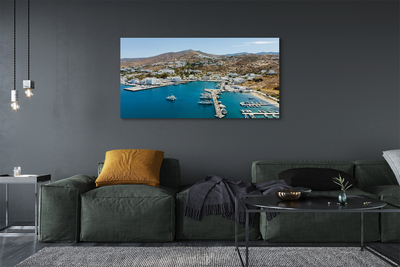 Obrazy na plátně Řecko Coast horské město