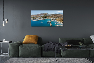 Obrazy na plátně Řecko Coast horské město