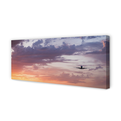 Obrazy na plátně Zataženo oblohy lehká letadla