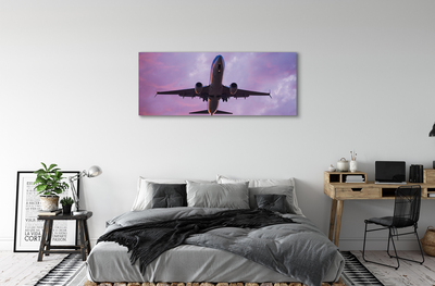 Obrazy na plátně Mraky obloha letadlo