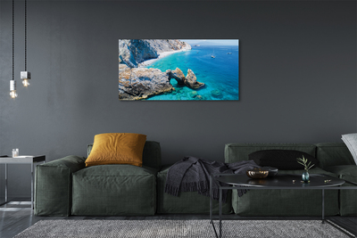 Obrazy na plátně Řecko Beach břehu moře
