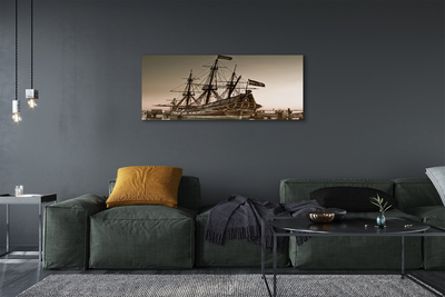Obrazy na plátně Loď old sky sea