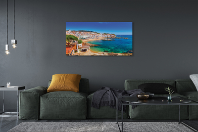 Obrazy na plátně Španělsko coast beach city