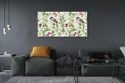 Obrazy na plátně Maloval pták v trávě