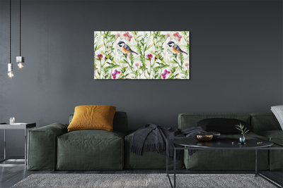 Obrazy na plátně Maloval pták v trávě