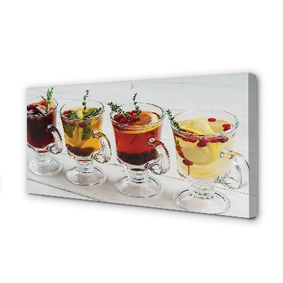 Obrazy na plátně Zimní ovocný čaj byliny