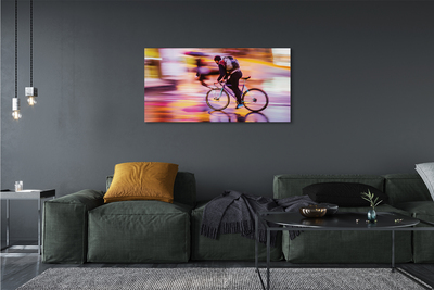 Obrazy na plátně Bike světla muže