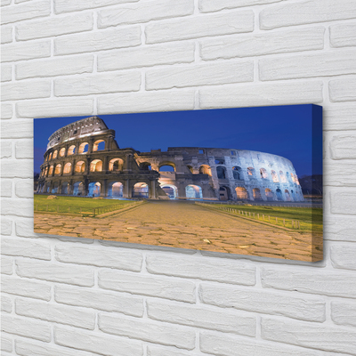 Obrazy na plátně Sunset Rome Colosseum