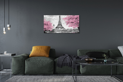 Obrazy na plátně Paris jarní strom