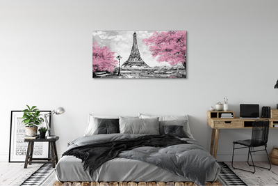 Obrazy na plátně Paris jarní strom