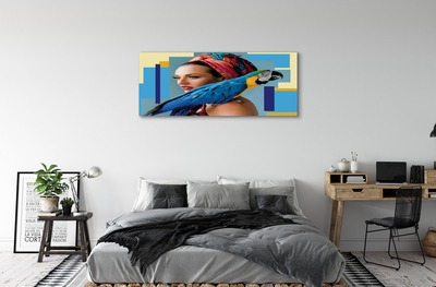 Obrazy na plátně Papoušek na rameni