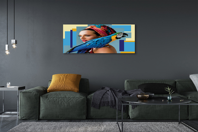 Obrazy na plátně Papoušek na rameni