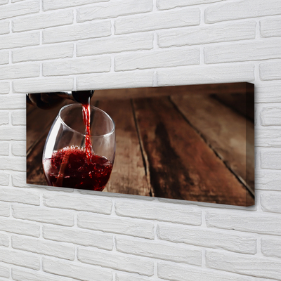 Obrazy na plátně Desky sklenice na víno