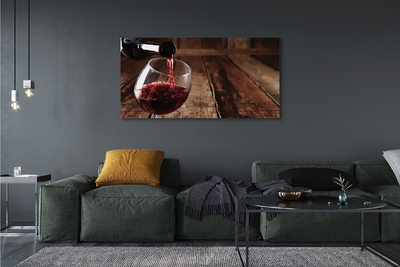 Obrazy na plátně Desky sklenice na víno