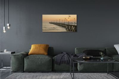 Obrazy na plátně Gdańsk Sea molo