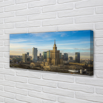 Obrazy na plátně Panorama Varšava mrakodrapů