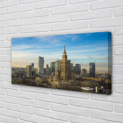 Obrazy na plátně Panorama Varšava mrakodrapů