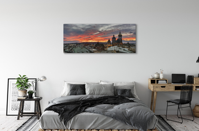 Obrazy na plátně Krakow Sunset panorama