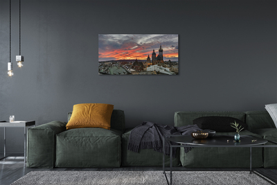 Obrazy na plátně Krakow Sunset panorama