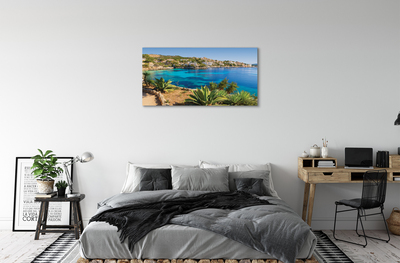 Obrazy na plátně Španělsko pobřeží moře město