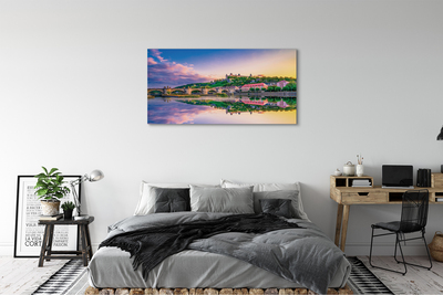 Obrazy na plátně řeka Německo Sunset