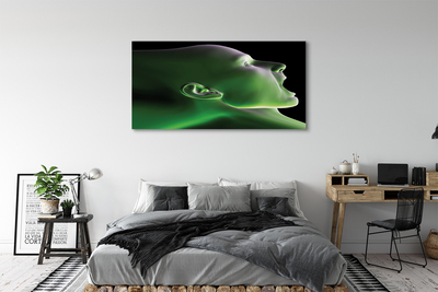 Obrazy na plátně V čele muž zelenou