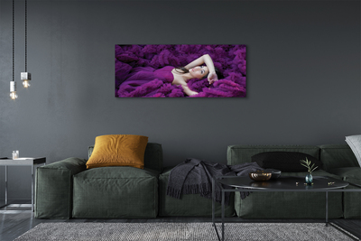 Obrazy na plátně Žena purple
