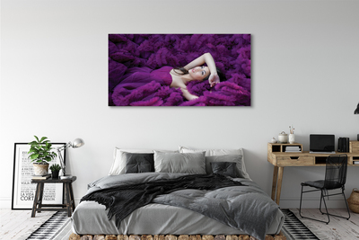 Obrazy na plátně Žena purple