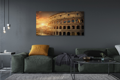 Obrazy na plátně Rome Colosseum při západu slunce