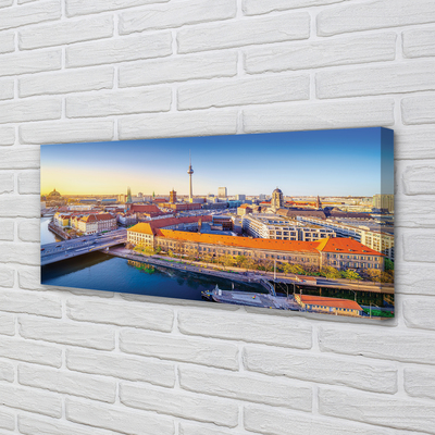 Obrazy na plátně Berlín říční mosty