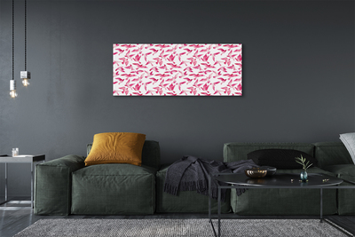 Obrazy na plátně růžové ptáci