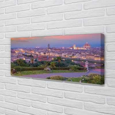 Obrazy na plátně řeka Itálie Panorama