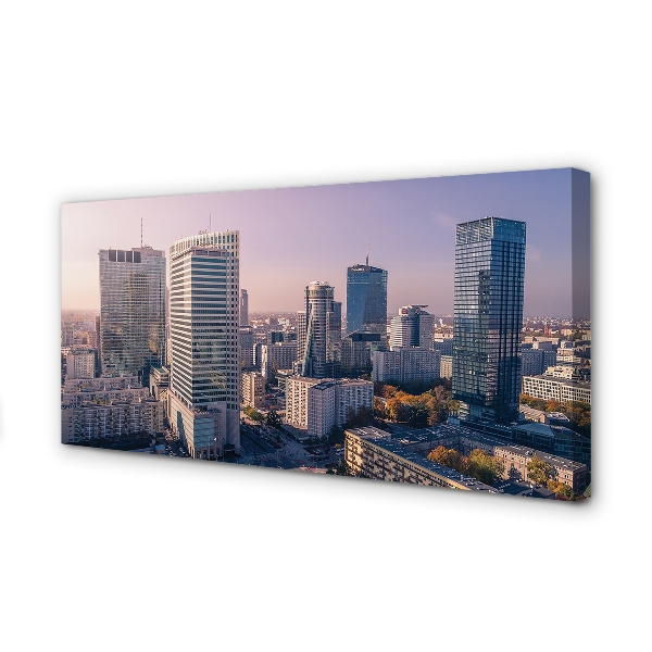 Obrazy na plátně Varšava mrakodrapy panorama