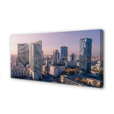 Obrazy na plátně Varšava mrakodrapy panorama