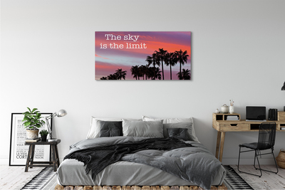 Obrazy na plátně Palm západu slunce