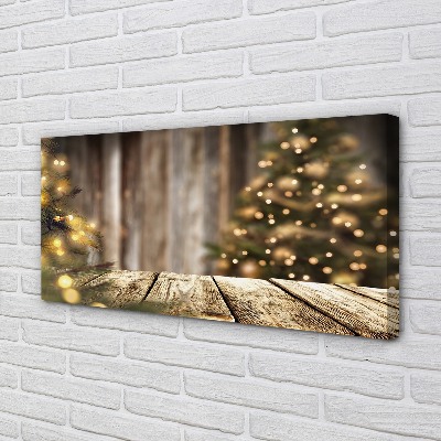 Obrazy na plátně Desky vánoční stromky