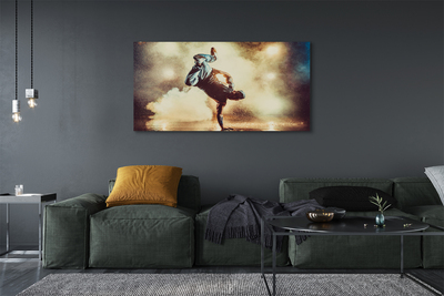 Obrazy na plátně Muž kouř tanec