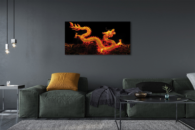 Obrazy na plátně Gold dragon