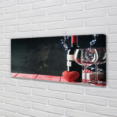 Obrazy na plátně Heart of glass sklenice na víno