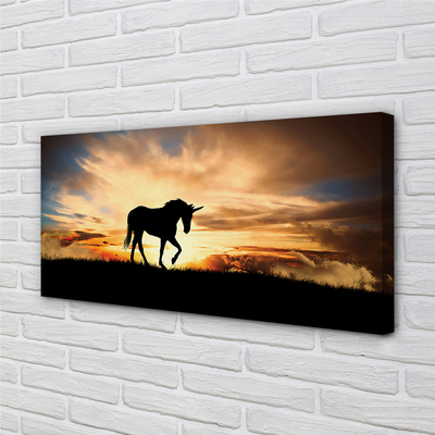 Obrazy na plátně Unicorn sunset
