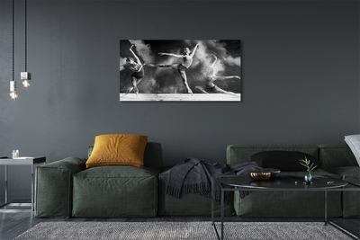 Obrazy na plátně Dámská Baleríny kouř