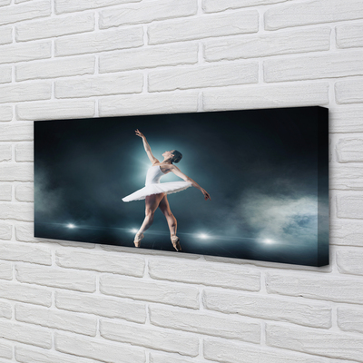 Obrazy na plátně Bílý balet šaty žena