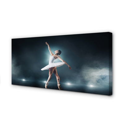 Obrazy na plátně Bílý balet šaty žena