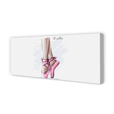 Obrazy na plátně růžové baletní boty