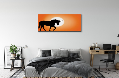 Obrazy na plátně Sunset Unicorn