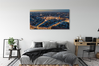 Obrazy na plátně Krakov noční panorama